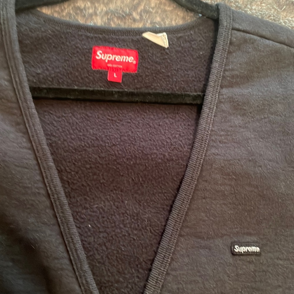 Supreme Zip SweatVest- Black - Size L